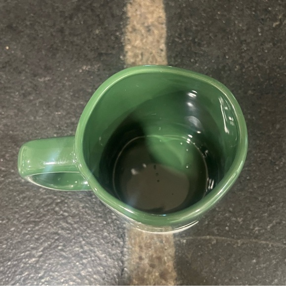 Rae Dunn Magenta CUP OF CHEER Green 20 Oz Ceramic Coffee Tea Mug Cup New - Picture 4 of 5